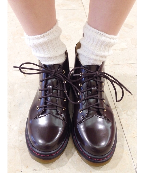 Kastane（カスタネ）の「【Kastane】5ホールハイカットシューズ（その他シューズ・レディース・ブラウン/ブラック/ホワイト・36/37/38）」の3枚目の写真