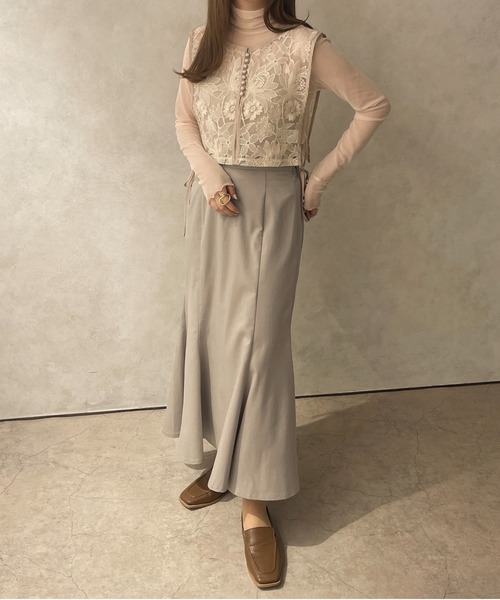 apres jour clair（アプレジュールクレア）の「【apres jour clair】レースベスト【ZOZOTOWN限定アイテム】（ベスト・レディース・アイボリー/ライトブラウン・フリー）」の22枚目の写真