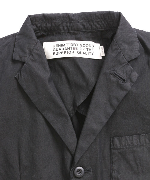 Denime（ドゥニーム）の「【MadeInJapan】ガーメントダイコットンナイロンテーラードジャケット（テーラードジャケット・メンズ・ベージュ/オリーブ/ブラック・LARGE/SMALL/MEDIUM）」の8枚目の写真