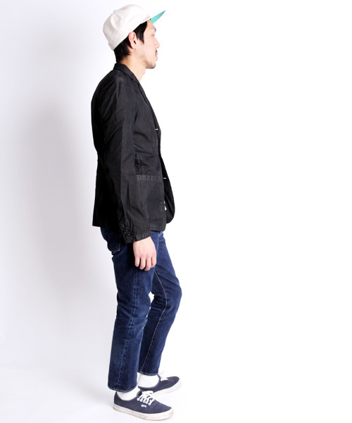 Denime（ドゥニーム）の「【MadeInJapan】ガーメントダイコットンナイロンテーラードジャケット（テーラードジャケット・メンズ・ベージュ/オリーブ/ブラック・LARGE/SMALL/MEDIUM）」の15枚目の写真