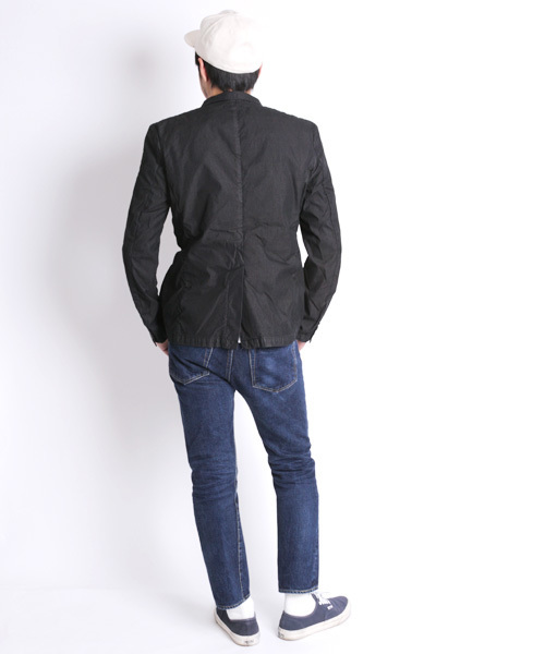 Denime（ドゥニーム）の「【MadeInJapan】ガーメントダイコットンナイロンテーラードジャケット（テーラードジャケット・メンズ・ベージュ/オリーブ/ブラック・LARGE/SMALL/MEDIUM）」の9枚目の写真