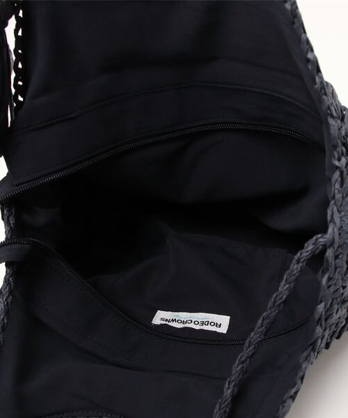 RODEO CROWNS WIDE BOWL（ロデオクラウンズワイドボウル）の「CIRCLE BRAID BAG（ショルダーバッグ・レディース・ベージュ/ネイビー/アイボリー・FREE）」の4枚目の写真