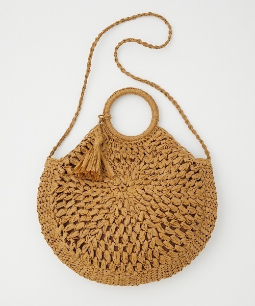 RODEO CROWNS WIDE BOWL（ロデオクラウンズワイドボウル）の「CIRCLE BRAID BAG（ショルダーバッグ・レディース・ベージュ/ネイビー/アイボリー・FREE）」の8枚目の写真