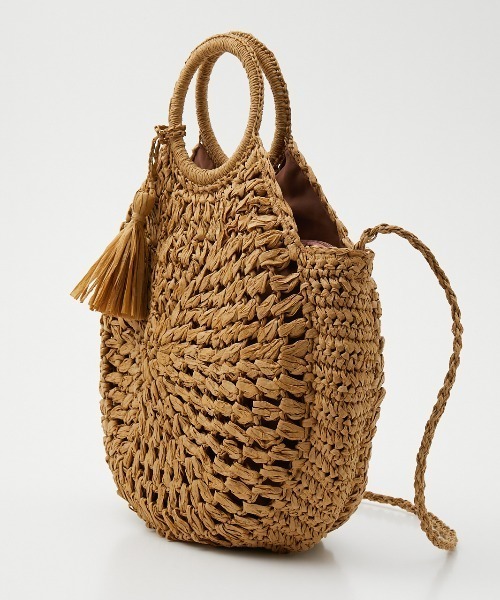 RODEO CROWNS WIDE BOWL（ロデオクラウンズワイドボウル）の「CIRCLE BRAID BAG（ショルダーバッグ・レディース・ベージュ/ネイビー/アイボリー・FREE）」の10枚目の写真