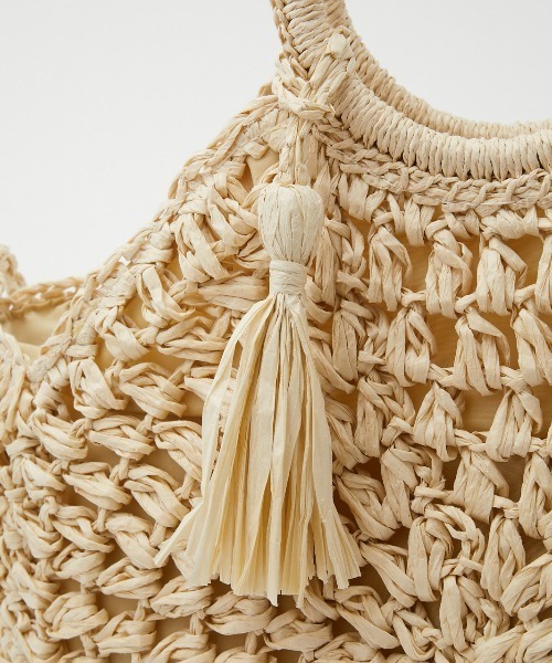 RODEO CROWNS WIDE BOWL（ロデオクラウンズワイドボウル）の「CIRCLE BRAID BAG（ショルダーバッグ・レディース・ベージュ/ネイビー/アイボリー・FREE）」の22枚目の写真