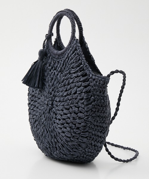 RODEO CROWNS WIDE BOWL（ロデオクラウンズワイドボウル）の「CIRCLE BRAID BAG（ショルダーバッグ・レディース・ベージュ/ネイビー/アイボリー・FREE）」の14枚目の写真