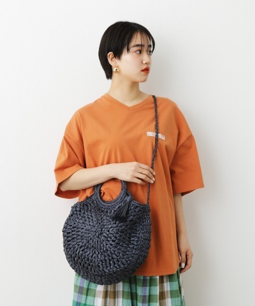 RODEO CROWNS WIDE BOWL（ロデオクラウンズワイドボウル）の「CIRCLE BRAID BAG（ショルダーバッグ・レディース・ベージュ/ネイビー/アイボリー・FREE）」の16枚目の写真