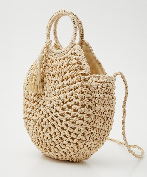 RODEO CROWNS WIDE BOWL（ロデオクラウンズワイドボウル）の「CIRCLE BRAID BAG（ショルダーバッグ・レディース・ベージュ/ネイビー/アイボリー・FREE）」の18枚目の写真