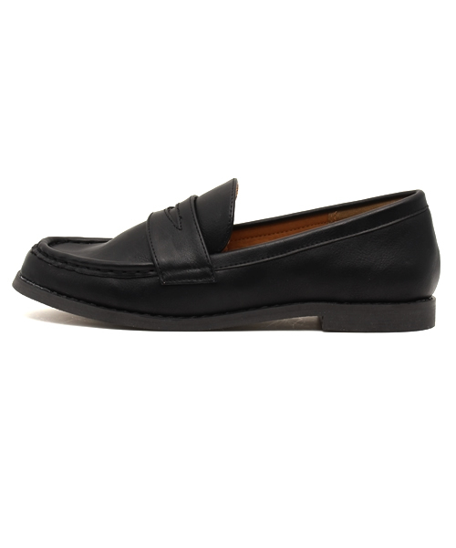 earth music&ecology（アースミュージックアンドエコロジー）の「ベーシックローファー（パンプス・レディース・オフホワイト/ブラック・24.5cm/24cm/22.5cm/23cm/23.5cm）」の3枚目の写真