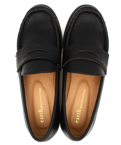 earth music&ecology（アースミュージックアンドエコロジー）の「ベーシックローファー（パンプス・レディース・オフホワイト/ブラック・24.5cm/24cm/22.5cm/23cm/23.5cm）」の9枚目の写真