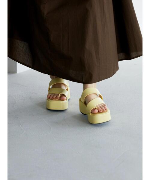 AMERICAN HOLIC(アメリカンホリック)の「スクエアプラットフォームトングサンダル(サンダル・レディース・ブラック/イエロー/アイボリー・S/M/L)」の16枚目の写真