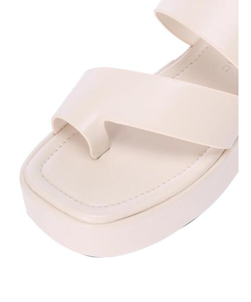 AMERICAN HOLIC(アメリカンホリック)の「スクエアプラットフォームトングサンダル(サンダル・レディース・ブラック/イエロー/アイボリー・S/M/L)」の20枚目の写真