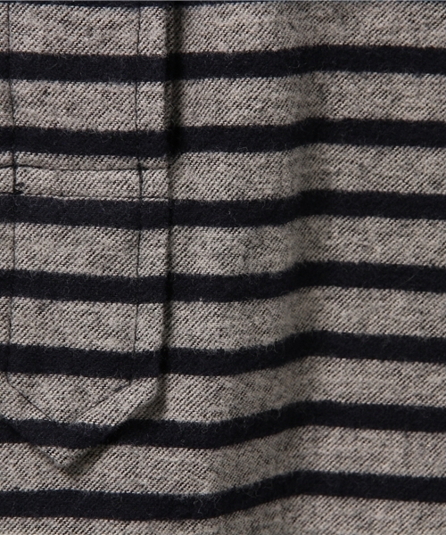 Spick & Span（スピックアンドスパン）の「Leclair メンネルBORDER プルオーバー（シャツ/ブラウス・レディース・チャコールグレー/グリーン・FREE）」の12枚目の写真