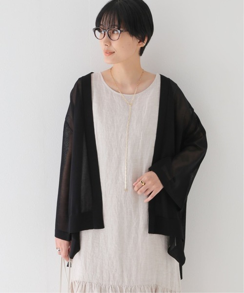 JOURNAL STANDARD relume（ジャーナルスタンダード　レリューム）の「シアーストールカーディガン（ニット/セーター・レディース・ブラック/ベージュ/オレンジ・FREE）」の22枚目の写真