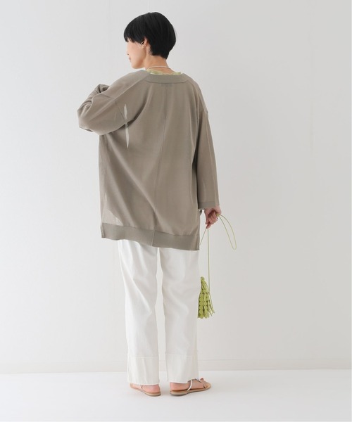 JOURNAL STANDARD relume（ジャーナルスタンダード　レリューム）の「シアーストールカーディガン（ニット/セーター・レディース・ブラック/ベージュ/オレンジ・FREE）」の12枚目の写真