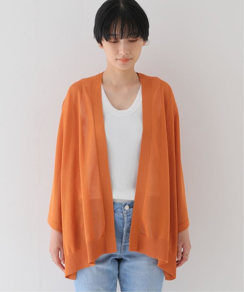 JOURNAL STANDARD relume（ジャーナルスタンダード　レリューム）の「シアーストールカーディガン（ニット/セーター・レディース・ブラック/ベージュ/オレンジ・FREE）」の16枚目の写真