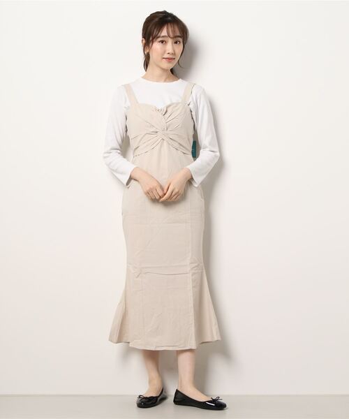 Jasmine Grandiflorum（ジャスミングランディフローラム）の「【Jasmine】ノースリーブマーメイドロングワンピース (SS)（ワンピース・レディース・ホワイト/ブラック/ベージュ・FREE）」の8枚目の写真