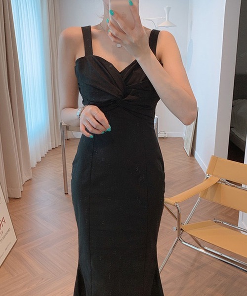Jasmine Grandiflorum（ジャスミングランディフローラム）の「【Jasmine】ノースリーブマーメイドロングワンピース (SS)（ワンピース・レディース・ホワイト/ブラック/ベージュ・FREE）」の15枚目の写真
