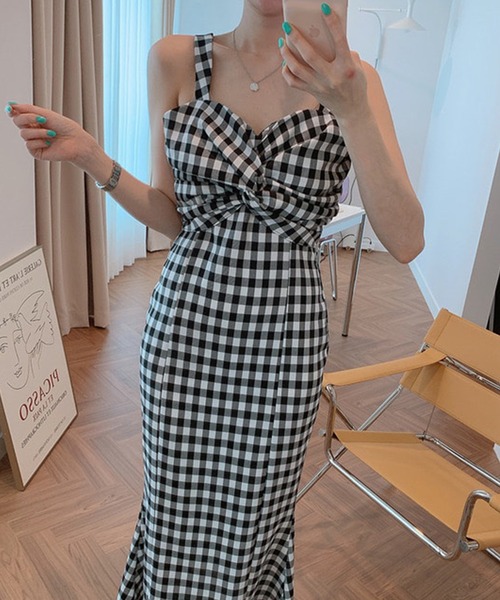 Jasmine Grandiflorum（ジャスミングランディフローラム）の「【Jasmine】ノースリーブマーメイドロングワンピース (SS)（ワンピース・レディース・ホワイト/ブラック/ベージュ・FREE）」の9枚目の写真