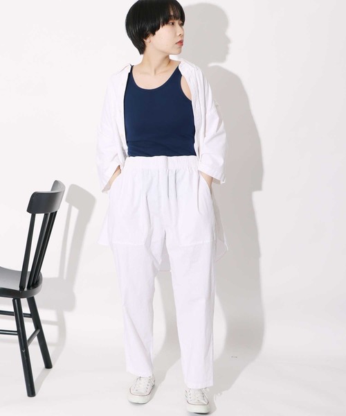 CAL．Berries（カルベリーズ）の「CAL．Berries/カルベリーズ EVERY DAY TANK WOMEN'S タンクトップ（タンクトップ・レディース・ネイビー/ライトブルー/グレー・S）」の14枚目の写真