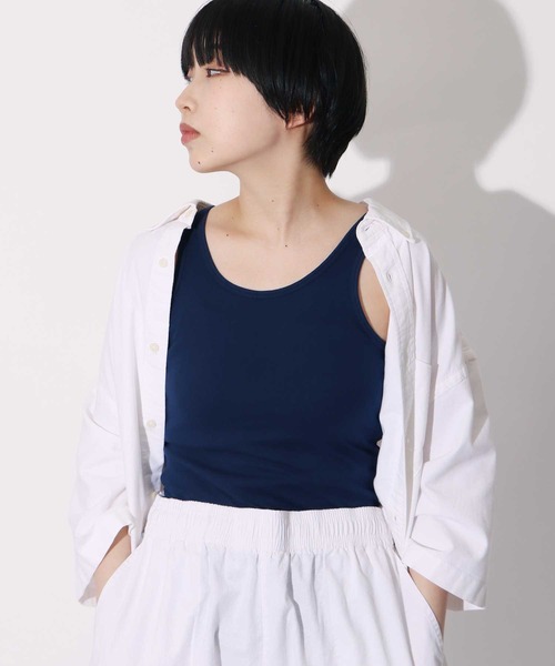 CAL．Berries（カルベリーズ）の「CAL．Berries/カルベリーズ EVERY DAY TANK WOMEN'S タンクトップ（タンクトップ・レディース・ネイビー/ライトブルー/グレー・S）」の21枚目の写真