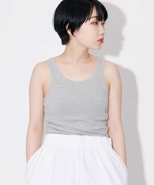 CAL．Berries（カルベリーズ）の「CAL．Berries/カルベリーズ EVERY DAY TANK WOMEN'S タンクトップ（タンクトップ・レディース・ネイビー/ライトブルー/グレー・S）」の11枚目の写真