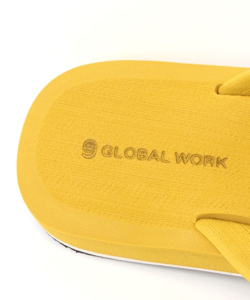 GLOBAL WORK（グローバルワーク）の「ヤミツキクッショントングサンダル/272419（サンダル・メンズ・ブラック/イエロー/ダークブラウン/ネイビー・LARGE/MEDIUM）」の18枚目の写真