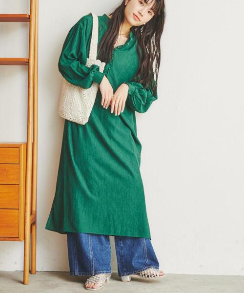 クレープボリュームスリーブワンピース ワンピース Coen コーエン のファッション通販 Zozotown