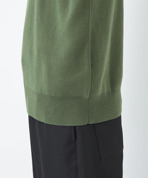 green label relaxing（グリーンレーベルリラクシング）の「クリア コットン スウェットライク クルーネック ニット -手洗い可-（ニット/セーター・メンズ・ライトグレー/ブラック/ターコイズブルー/ケリー・S/M/L/XL）」の16枚目の写真