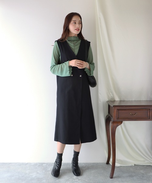 BLUEEAST（ブルーイースト）の「2wayシアーメロウトップス（Tシャツ/カットソー・レディース・オフホワイト/ブラック/ブラウン/グリーン/ピンク・MEDIUM）」の21枚目の写真