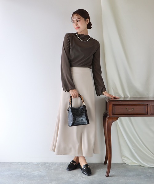 BLUEEAST（ブルーイースト）の「2wayシアーメロウトップス（Tシャツ/カットソー・レディース・オフホワイト/ブラック/ブラウン/グリーン/ピンク・MEDIUM）」の14枚目の写真