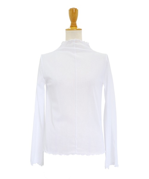 BLUEEAST（ブルーイースト）の「2wayシアーメロウトップス（Tシャツ/カットソー・レディース・オフホワイト/ブラック/ブラウン/グリーン/ピンク・MEDIUM）」の16枚目の写真