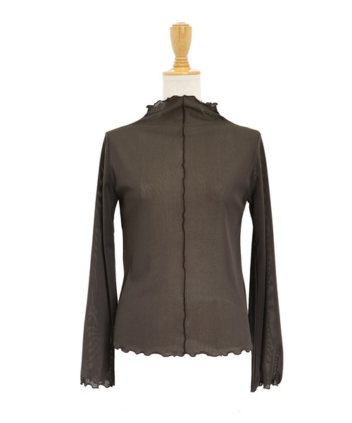 BLUEEAST（ブルーイースト）の「2wayシアーメロウトップス（Tシャツ/カットソー・レディース・オフホワイト/ブラック/ブラウン/グリーン/ピンク・MEDIUM）」の10枚目の写真