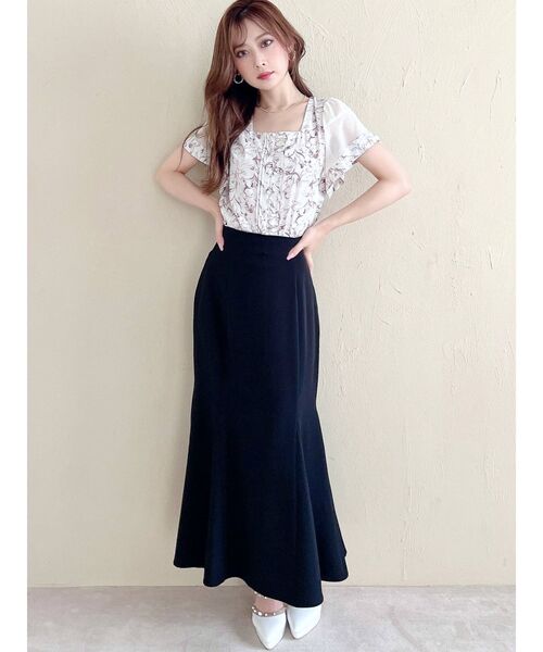 RESEXXY（リゼクシー）の「スリーブラッフルブラウス（シャツ/ブラウス・レディース・ブラック/ピンク/その他1・FREE）」の7枚目の写真