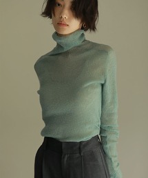 シアーモヘヤタートルニットプルオーバー