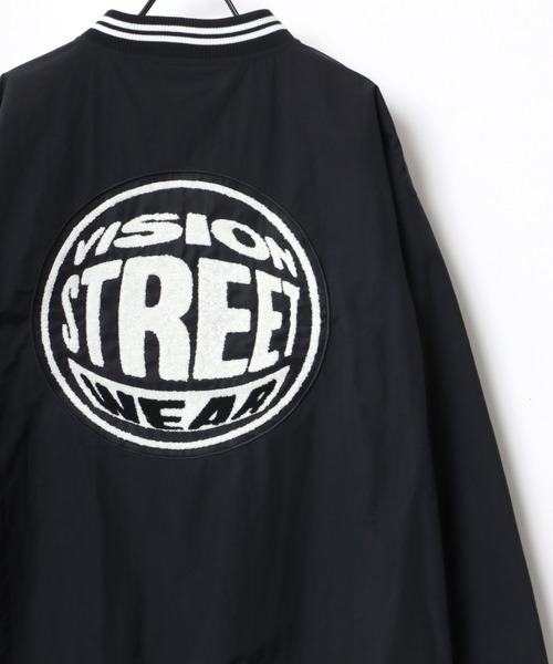VISION STREET WEAR（ヴィジョンストリートウェア）の「VISION STREET WEAR/ヴィジョンストリートウエア ビッグシルエット ロゴ ワッペン レディース メンズ スタジャン（スタジャン・メンズ・ブラック/ネイビー/グリーン/ブラック系その他/グリーン系その他/ブルー系その他/グリーン系その他2・LL/M/L）」の3枚目の写真