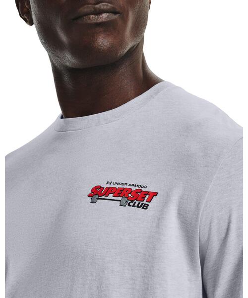 UNDER ARMOUR(アンダーアーマー)の「UAショートスリーブTシャツ 〈スーパーセットクラブ〉(トレーニング/メンズ)(Tシャツ/カットソー・メンズ・グレー・XXL/3XL/S/XL/L/M)」の8枚目の写真