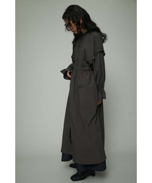 HeRIN.CYE(ヘリンドットサイ)の「Many frill shirt dress(ワンピース・レディース・ホワイト/ブルー/ライトブラック・FREE)」の8枚目の写真