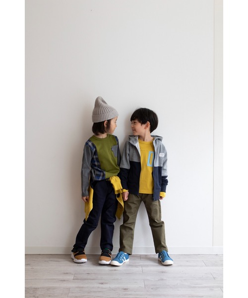 Tappet（タペット）の「配色裏毛パーカー（パーカー・キッズ・グレー/ネイビー・100cm/90cm/120cm/130cm/150cm/140cm/110cm/160cm）」の7枚目の写真