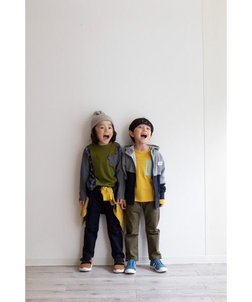 Tappet（タペット）の「配色裏毛パーカー（パーカー・キッズ・グレー/ネイビー・100cm/90cm/120cm/130cm/150cm/140cm/110cm/160cm）」の8枚目の写真