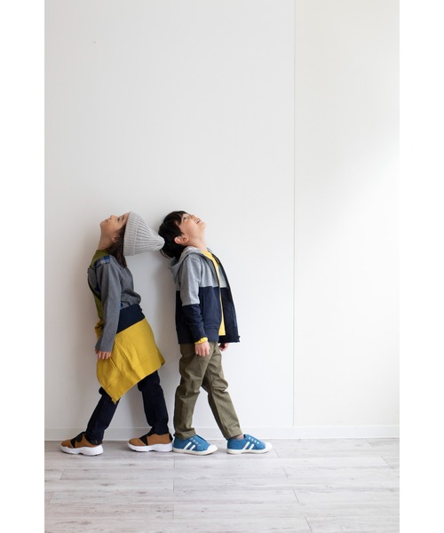 Tappet（タペット）の「配色裏毛パーカー（パーカー・キッズ・グレー/ネイビー・100cm/90cm/120cm/130cm/150cm/140cm/110cm/160cm）」の14枚目の写真