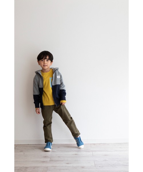Tappet（タペット）の「配色裏毛パーカー（パーカー・キッズ・グレー/ネイビー・100cm/90cm/120cm/130cm/150cm/140cm/110cm/160cm）」の15枚目の写真