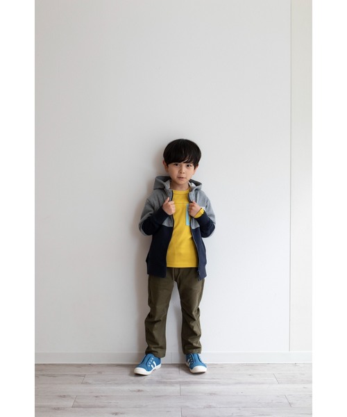 Tappet（タペット）の「配色裏毛パーカー（パーカー・キッズ・グレー/ネイビー・100cm/90cm/120cm/130cm/150cm/140cm/110cm/160cm）」の19枚目の写真