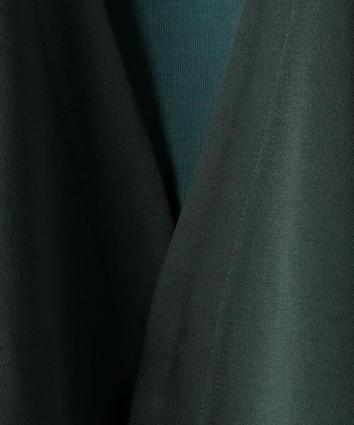 green label relaxing(グリーンレーベルリラクシング)の「Clean ダブルフェイス イージー カーディガン -抗菌-(カーディガン/ボレロ・メンズ・ライトグレー/ダークグリーン/ネイビー・S/M/L/XL)」の18枚目の写真