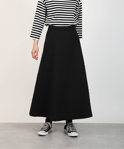 PICCIN（ピッチン）の「【セットアップ可能】キルティングフレアスカート（スカート・レディース・ブラック/アイボリー・M）」の14枚目の写真