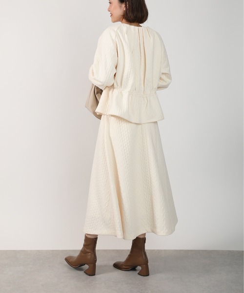 PICCIN（ピッチン）の「【セットアップ可能】キルティングフレアスカート（スカート・レディース・ブラック/アイボリー・M）」の8枚目の写真