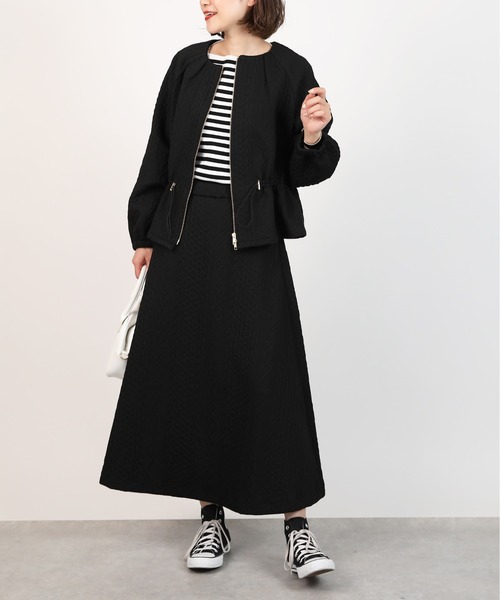 PICCIN（ピッチン）の「【セットアップ可能】キルティングフレアスカート（スカート・レディース・ブラック/アイボリー・M）」の19枚目の写真