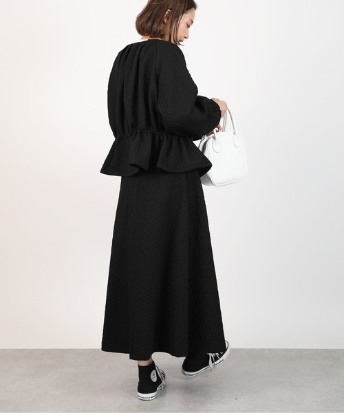 PICCIN（ピッチン）の「【セットアップ可能】キルティングフレアスカート（スカート・レディース・ブラック/アイボリー・M）」の20枚目の写真