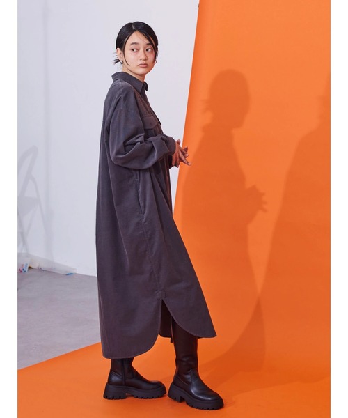 AMERICAN HOLIC（アメリカンホリック）の「ボリュームソールロングブーツ（ブーツ・レディース・ブラック/ベージュ・M/S/L）」の7枚目の写真