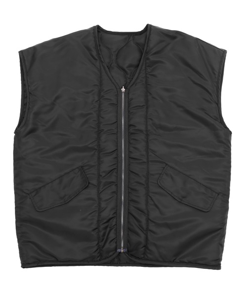 Figments（フィグメンツ）の「リバーシブルミリタリーベスト（ベスト・レディース・ブラック/カーキ・SMALL/MEDIUM）」の3枚目の写真